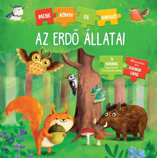 Az erdő állatai - Mesekönyv és kirakó termékhez kapcsolódó kép