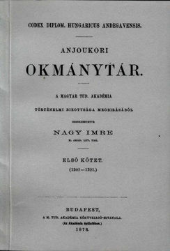 Anjoukori okmánytár I. Codex Diplomaticus Hungaricus Andegavensis termékhez kapcsolódó kép