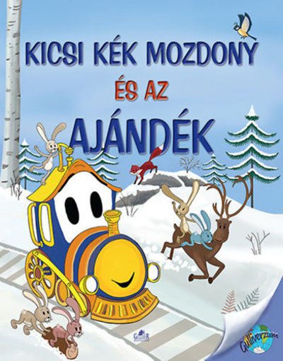 Kicsi kék mozdony és az ajándék termékhez kapcsolódó kép