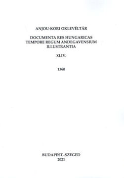Anjou-kori Oklevéltár XLIV. 1360 - Documenta res Hungaricas tempore regum Andegavensium illustrantia termékhez kapcsolódó kép