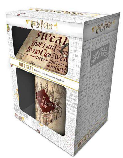 Ajándék szett – Harry Potter – bögre (315 ml) – alátét – kulcstartó termékhez kapcsolódó kép