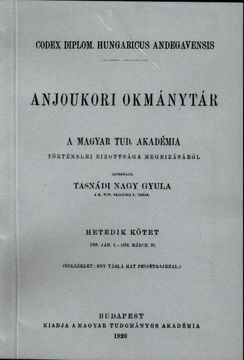 Anjoukori okmánytár VII. Codex Diplomaticus Hungaricus Andegavensis termékhez kapcsolódó kép