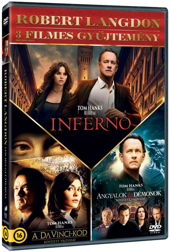 Robert Langdon 3 filmes gyűjtemény (Da Vinci-kód bővített, Angyalok és démonok bővített, Inferno) termékhez kapcsolódó kép