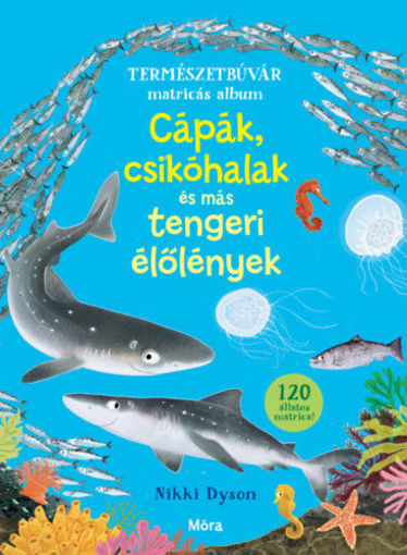 Cápák, csikóhalak és más tengeri élőlények - Természetbúvár matricás album termékhez kapcsolódó kép