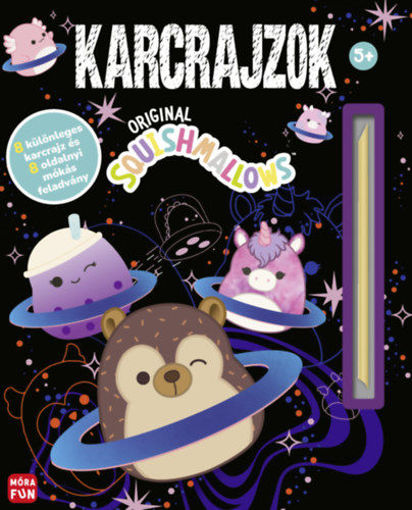 Original Squishmallows - Karcrajzok - 8 különleges karcrajz és 8 oldalnyi mókás feladvány termékhez kapcsolódó kép