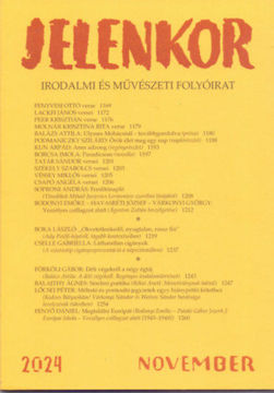 Jelenkor - Irodalmi és művészeti folyóirat - 2024. november termékhez kapcsolódó kép