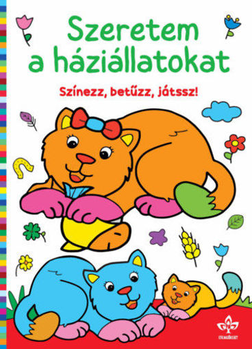 Szeretem a háziállatokat - Színezz, betűzz, játssz! termékhez kapcsolódó kép