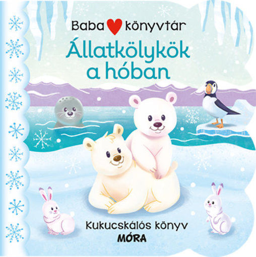 Babakönyvtár - Állatkölykök a hóban - Kukucskálós könyv termékhez kapcsolódó kép