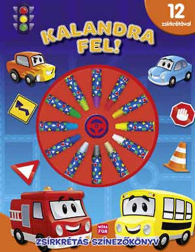 Kalandra fel! Zsírkrétás színezőkönyv termékhez kapcsolódó kép