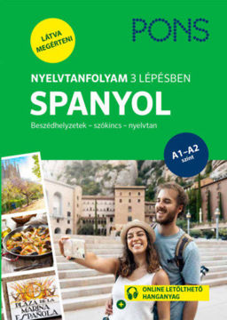 PONS Nyelvtanfolyam 3 lépésben SPANYOL - Beszédhelyzetek - szókincs - nyelvtan termékhez kapcsolódó kép