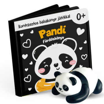 Pandi kontrasztos fürdőskönyv játék figurával termékhez kapcsolódó kép