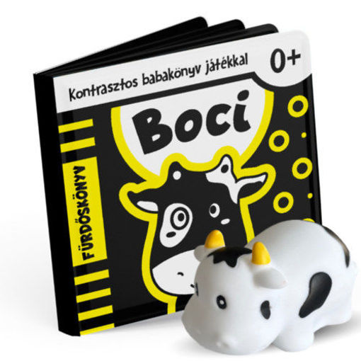 Boci kontrasztos fürdőskönyv játék figurával termékhez kapcsolódó kép