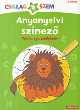 Anyanyelvi színező - Főnév, ige, melléknév - Csillagszem - 2. osztály termékhez kapcsolódó kép