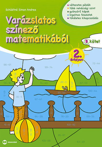 Varázslatos színező matematikából 2. évfolyam B kötet termékhez kapcsolódó kép