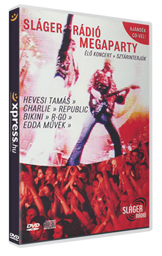 Sláger Rádió Megaparty - Élő koncertek, sztárinterjúk (DVD+CD) termékhez kapcsolódó kép