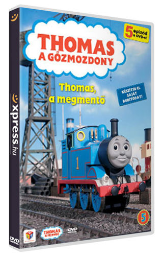 Thomas, a gőzmozdony 5. - Thomas, a megmentő (hagyományos DVD-tokban) termékhez kapcsolódó kép