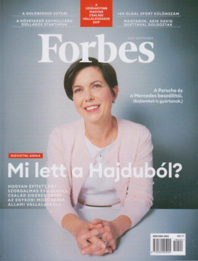 Forbes magazin - 2019. szeptember termékhez kapcsolódó kép