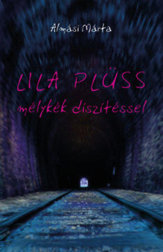 Lila plüss mélykék díszítéssel termékhez kapcsolódó kép