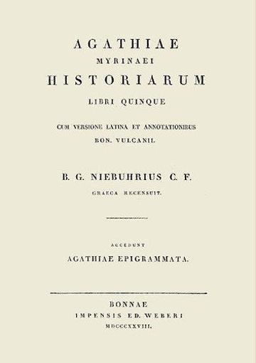 Agathiae Myrinaei Historiarum libri quinque termékhez kapcsolódó kép