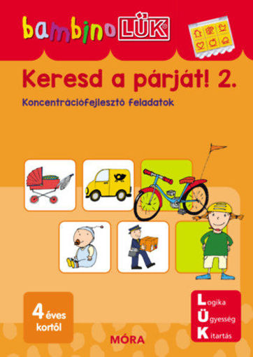 Keresd a párját! 2. - LDI-111 - Koncentrációfejlesztő feladatok - BambinoLÜK termékhez kapcsolódó kép