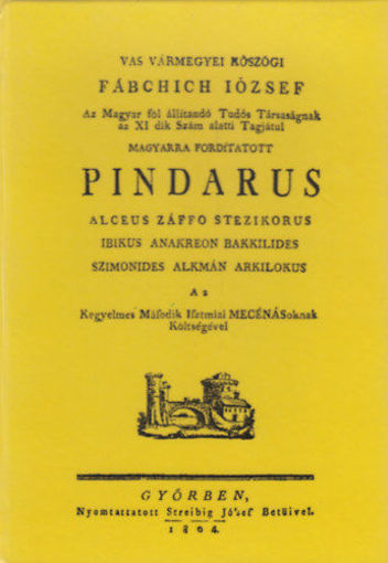 Pindarus Alceus Záffo Stezikorus Ibikus Anakreon Bakkilides Szimonides Alkmán Arkilokus termékhez kapcsolódó kép
