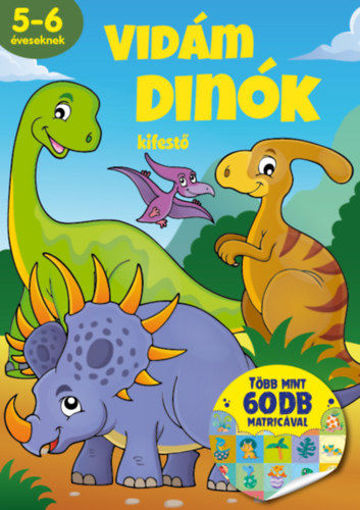 Vidám dinók - kifestő termékhez kapcsolódó kép