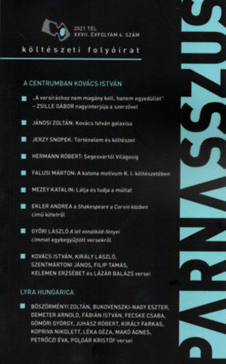 Parnasszus költészeti folyóirat -  2021. tél termékhez kapcsolódó kép