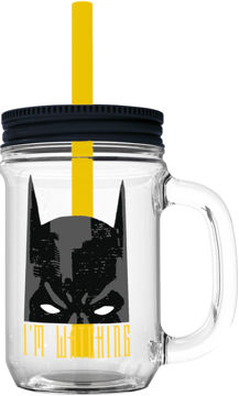 Pohár tetővel szívószállal – Batman (670 ml) termékhez kapcsolódó kép