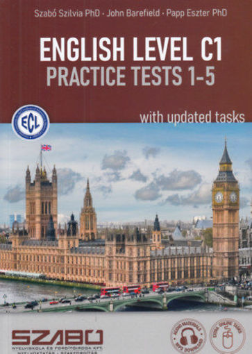 English Level C1 Practice Tests 1-5 with updated tasks termékhez kapcsolódó kép