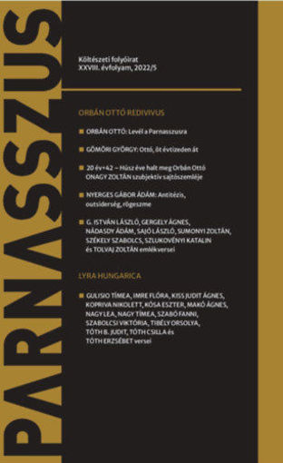 Parnasszus költészeti folyóirat - 2022/5 termékhez kapcsolódó kép