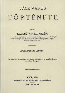 Vácz város története IX. termékhez kapcsolódó kép