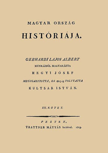 Magyar ország históriája III. termékhez kapcsolódó kép