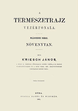 A természetrajz vezérfonala II. Növénytan termékhez kapcsolódó kép