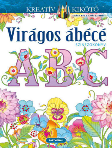 Virágos ábécé - Színezőkönyv termékhez kapcsolódó kép