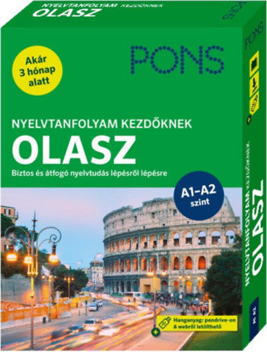 PONS Nyelvtanfolyam kezdőknek - Olasz (könyv+pendrive+online) - Biztos és átfogó nyelvtudás lépésről lépésre - Akár 3 hónap alatt termékhez kapcsolódó kép
