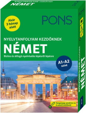 PONS Nyelvtanfolyam kezdőknek - Német (könyv+pendrive+online) - Biztos és átfogó nyelvtudás lépésről lépésre - Akár 3 hónap alatt termékhez kapcsolódó kép