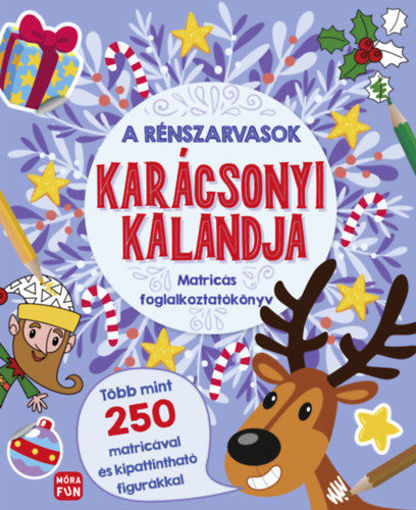 A rénszarvasok karácsonyi kalandja - Matricás foglalkoztatókönyv termékhez kapcsolódó kép
