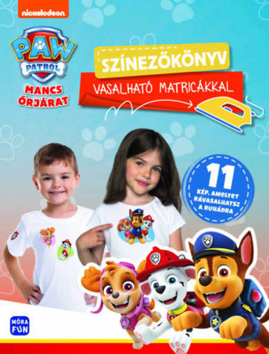 Mancs Őrjárat - Színezőkönyv vasalható matricákkal termékhez kapcsolódó kép