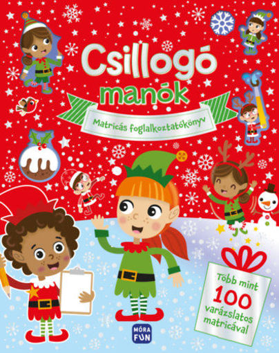 Csillogó manók  - Matricás foglalkoztatókönyv - Több mint 100 varázslatos matricával termékhez kapcsolódó kép