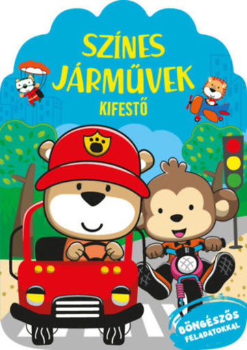 Színes járművek - kifestő termékhez kapcsolódó kép