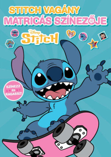 Disney - Stitch vagány matricás színezője - Színező és foglalkoztató termékhez kapcsolódó kép