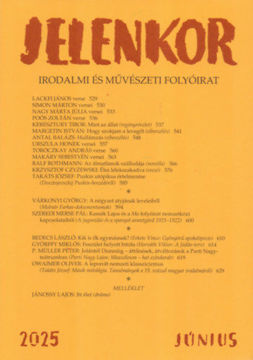 Jelenkor - Irodalmi és művészeti folyóirat - 2025. június termékhez kapcsolódó kép