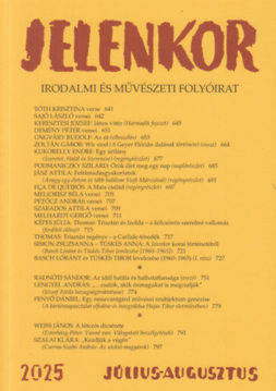 Jelenkor - Irodalmi és művészeti folyóirat - 2025. július-augusztus termékhez kapcsolódó kép