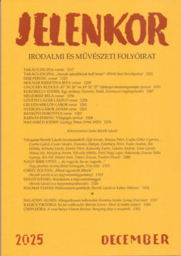 Jelenkor - Irodalmi és művészeti folyóirat - 2025. december termékhez kapcsolódó kép