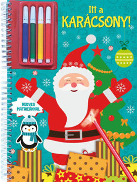 Itt a karácsony! - Színező matricákkal és filctollal termékhez kapcsolódó kép